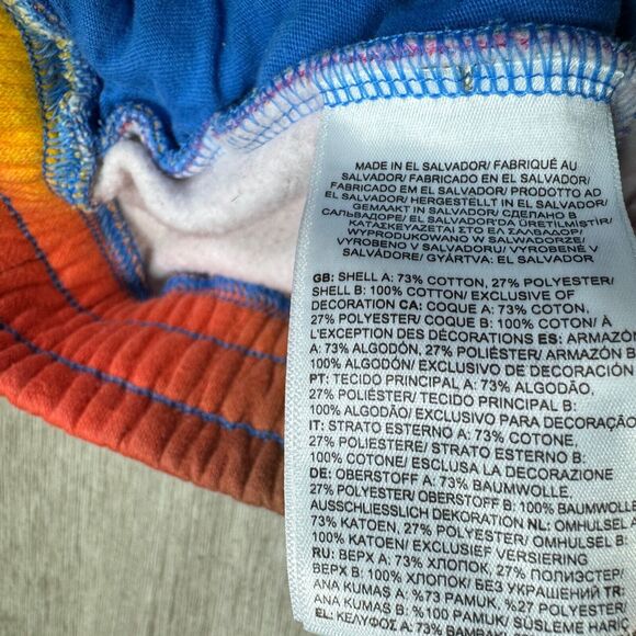 The North Face Rainbow Fleece Shorts Men's M Colorful Drawstring Hiking Running - Picture 11 of 11